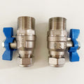 Water Softener Full Flow Isolation Valves 15mm (pair)
