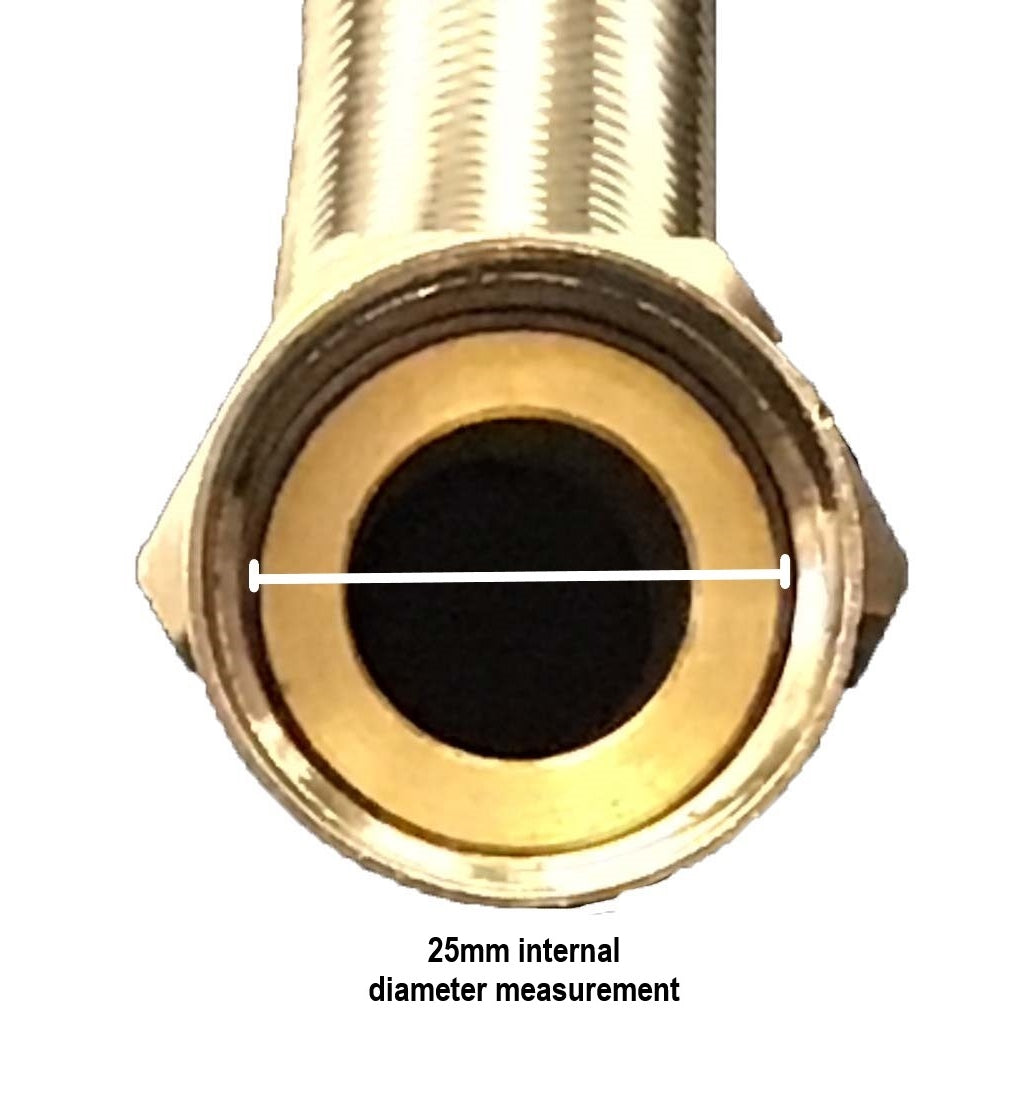 15mm Stainless Steel Hoses, 1000 mm long Pair  AF701 - WRAS APPROVED
