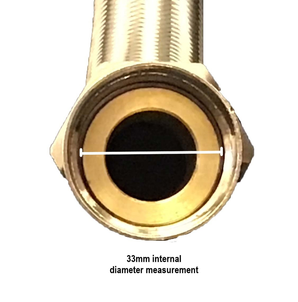 28mm Stainless Steel Hoses, 1000mm long Pair AF724