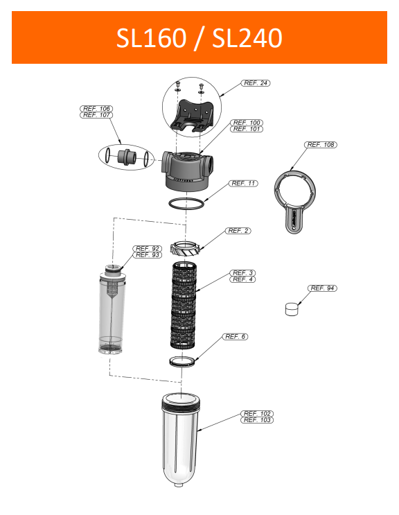 Cintropur Water Filter SL160 Flow Rate 3 m³/h ¾"