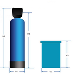 Simplex Clack Metered Commercial Water Softener 1"