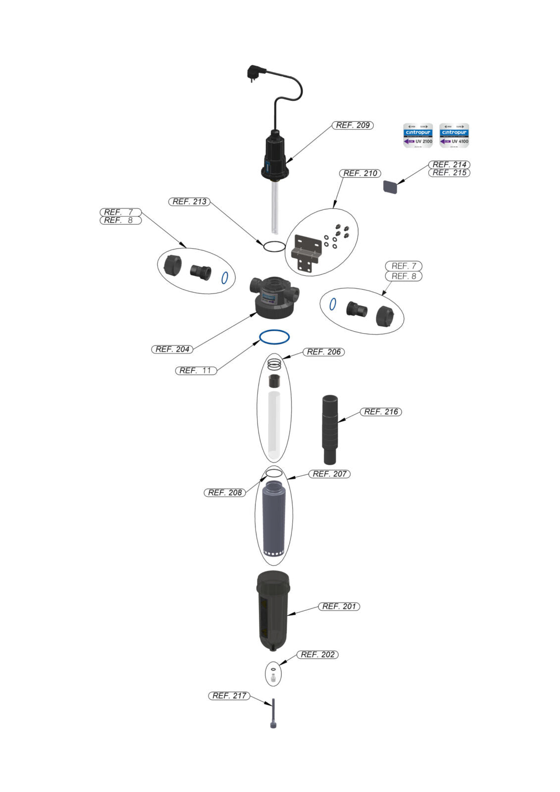 Cintropur UV 4100 Water Disinfection - Flow Rate 2.1m³/hr